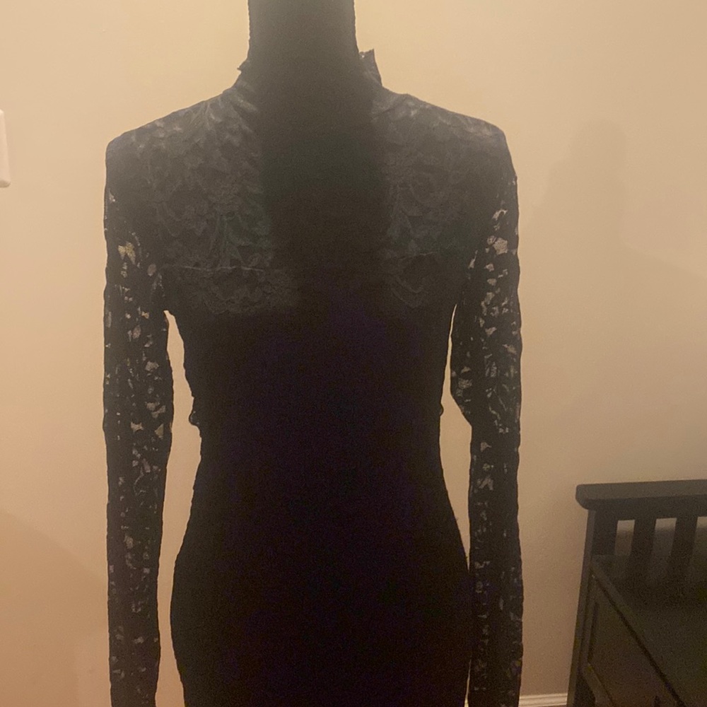 Laced black dress